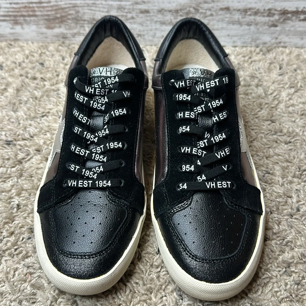 VINTAGE HAVANA Women's Nala Sneaker in black pewter sz 10 - Picture 11 of 14